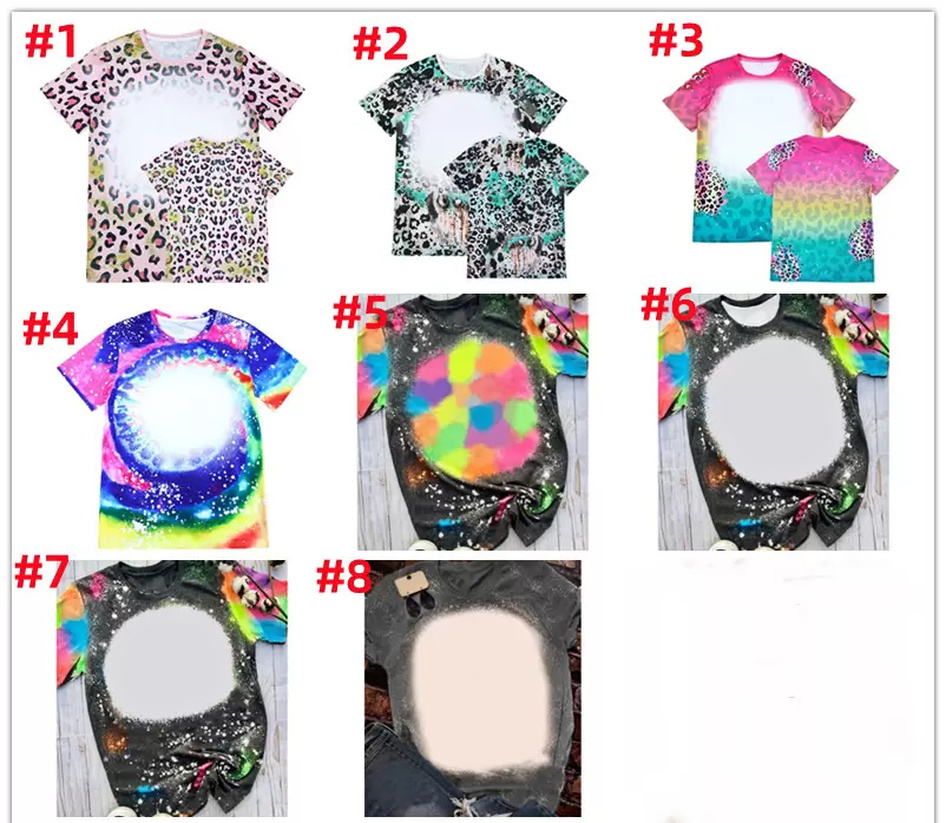 Leopard Print Sublimation Bleached Shirts Heat Transfer Blank Bleach Shirt Bleached Polyester T-Shirts US Men Women Party Supplies colorful sxjun7
Leopard Print Sublimation Bleached Shirts Heat Transfer Blank Bleach Shirt Bleached Polyester T-Shirts US Men Women Party Supplies colorful sxjun7