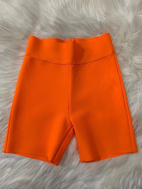 9 Colors Bandage Shorts White Black Grey Bandage Short Pants High Waist Top Quality Rayon Vintage Shorts 220423