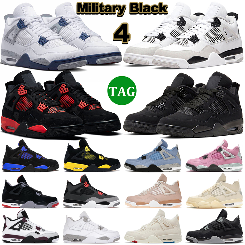 4 Basketball Shoes Men Women 4s Military Black Cat University Blue Red Thunder Sail White Oreo Midnight Navy Bred Mens Trainers Outdoor Sports Sneakers, 26
4 Basketball Shoes Men Women 4s Military Black Cat University Blue Red Thunder Sail White Oreo Midnight Navy Bred Mens Trainers Outdoor Sports Sneakers, 26