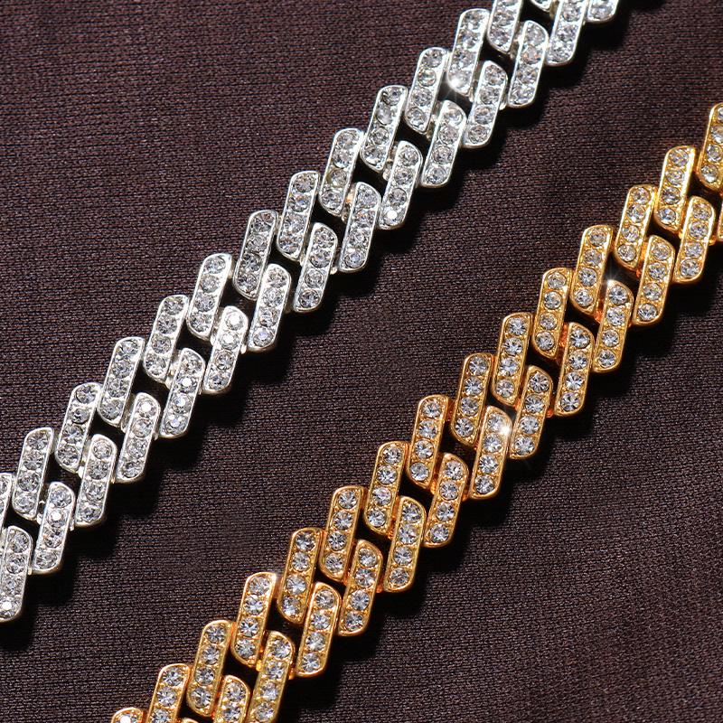 Chains Fashion Punk Cuban Link Chain Necklace Women Iced Out For Men Baguette Neck Streetwear Hip Hop Asethetic Christmas Gift