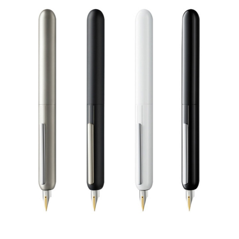 Luxury Red Dot Design Award LM Dialog Focus 3 Fountain Pen Black Titanium Tip Nib Writing Fluent Ink Retractable Pens For Gift kor8547284