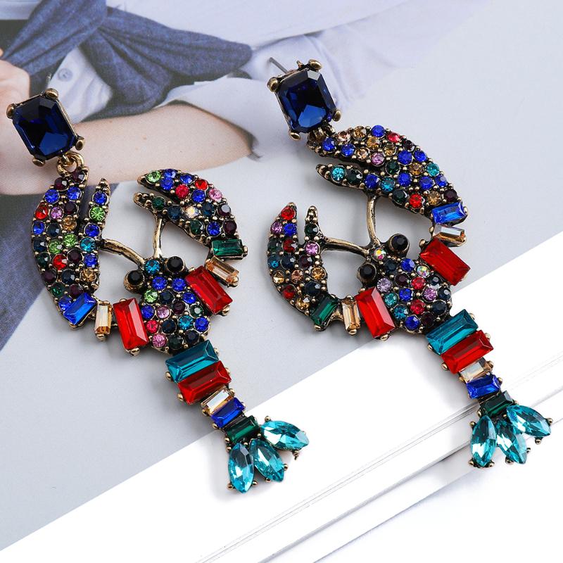 Dangle & Chandelier Christmas Lobster Earrings For Women Gift Trend Luxury Colorful Crystal Animal Ear Piercing Brincos Jewelry AccessoriesD
Dangle & Chandelier Christmas Lobster Earrings For Women Gift Trend Luxury Colorful Crystal Animal Ear Piercing Brincos Jewelry AccessoriesD