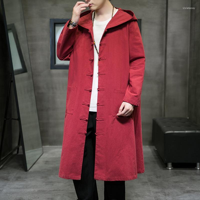 Men's Trench Coats 2022 Mens Chinese Style Hooded Men Cotton Linen Cloak Coat High Quality Loose Long Ponchos Male Cape Black Windbreake Vio
Men's Trench Coats 2022 Mens Chinese Style Hooded Men Cotton Linen Cloak Coat High Quality Loose Long Ponchos Male Cape Black Windbreake Vio