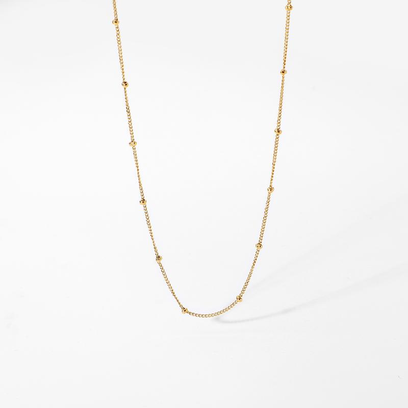 Pendant Necklaces Tarnish Free Waterproof Stainless Steel Thin Bead Chain Necklace For Women Minimalist Trendy Stacking Choker
Pendant Necklaces Tarnish Free Waterproof Stainless Steel Thin Bead Chain Necklace For Women Minimalist Trendy Stacking Choker
