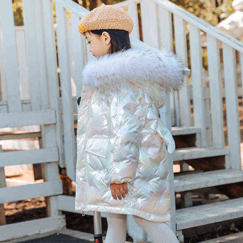 Girl Winter Outerwear 2021 New Fashion Children Down Jacket Warm Girls Snowsuit Jacket Parka Childrens Clothing 3 4 5 6 8 10 Year J220718