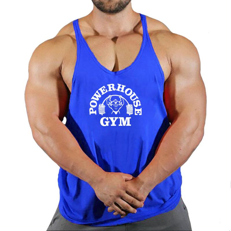 Men's Tank Tops Arrivals Bodybuilding Stringer Top Gym Sleeveless Shirt Men Fitness Vest Singlet Sportswear Workout TanktopMen's