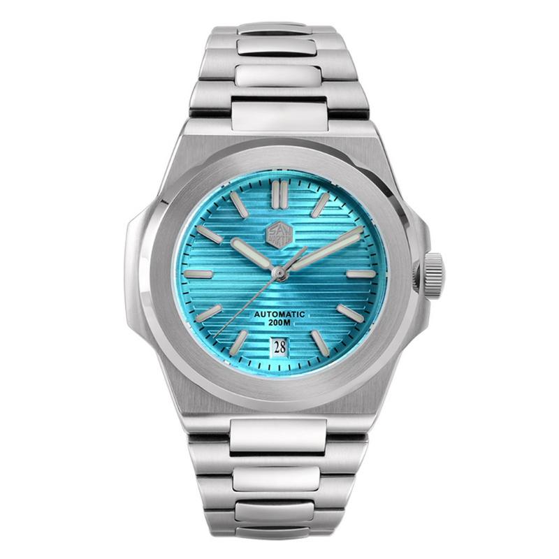 

Wristwatches San Martin Mens Diver Watches Men Automatic Watch Luxury Mechanical Wristwatch 200M Waterproof BGW-9 Luminous Sapphire MirrorWr, 1 watches pt5000