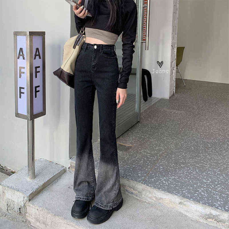 Feiernan Black Classic High Waist Jeans for Women Harajuku Denim Straight Pants Flare Pants Gradient Solid Full Length Bottoms T220728
Feiernan Black Classic High Waist Jeans for Women Harajuku Denim Straight Pants Flare Pants Gradient Solid Full Length Bottoms T220728