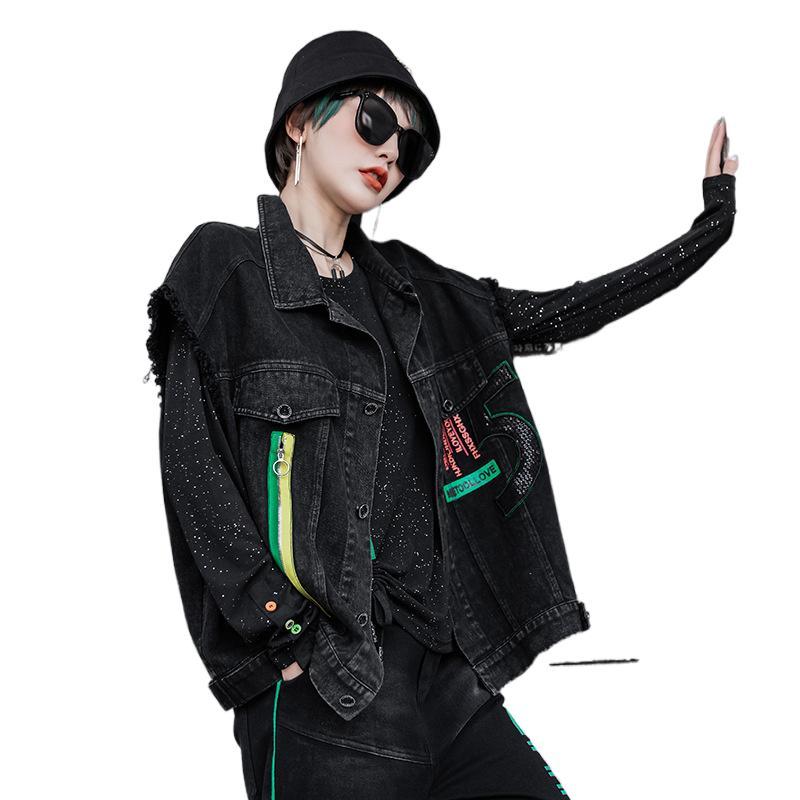 Women's Vests FairyNatural Korean Style Zipper Black Denim Waistcoat Female Loose Casual Autumn Spring Women Sequins Punk SleevelessWomen's
Women's Vests FairyNatural Korean Style Zipper Black Denim Waistcoat Female Loose Casual Autumn Spring Women Sequins Punk SleevelessWomen's