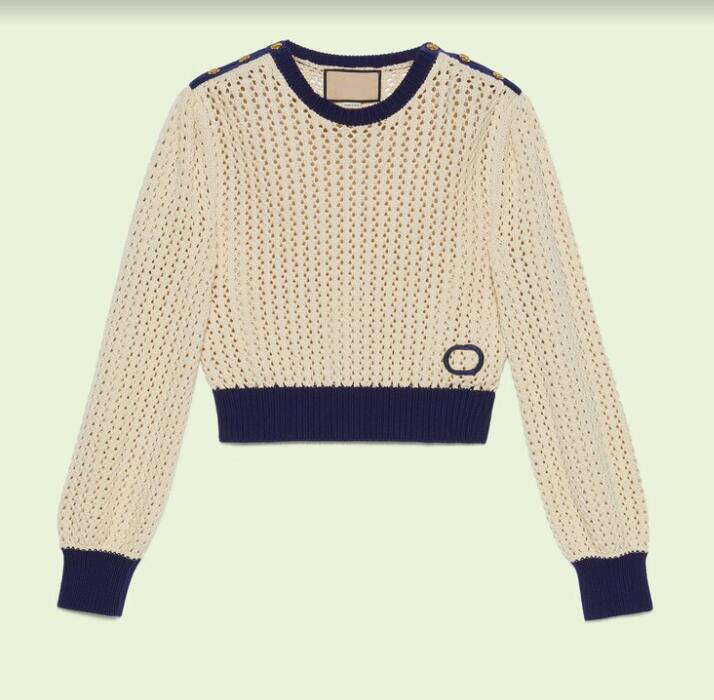 2022 women wool sweaters knits designer tops with letters embroidery girls milan runway designer tank crop top shirt high end hollow out long sleeve stretch pullover, Multi
2022 women wool sweaters knits designer tops with letters embroidery girls milan runway designer tank crop top shirt high end hollow out long sleeve stretch pullover, Multi
