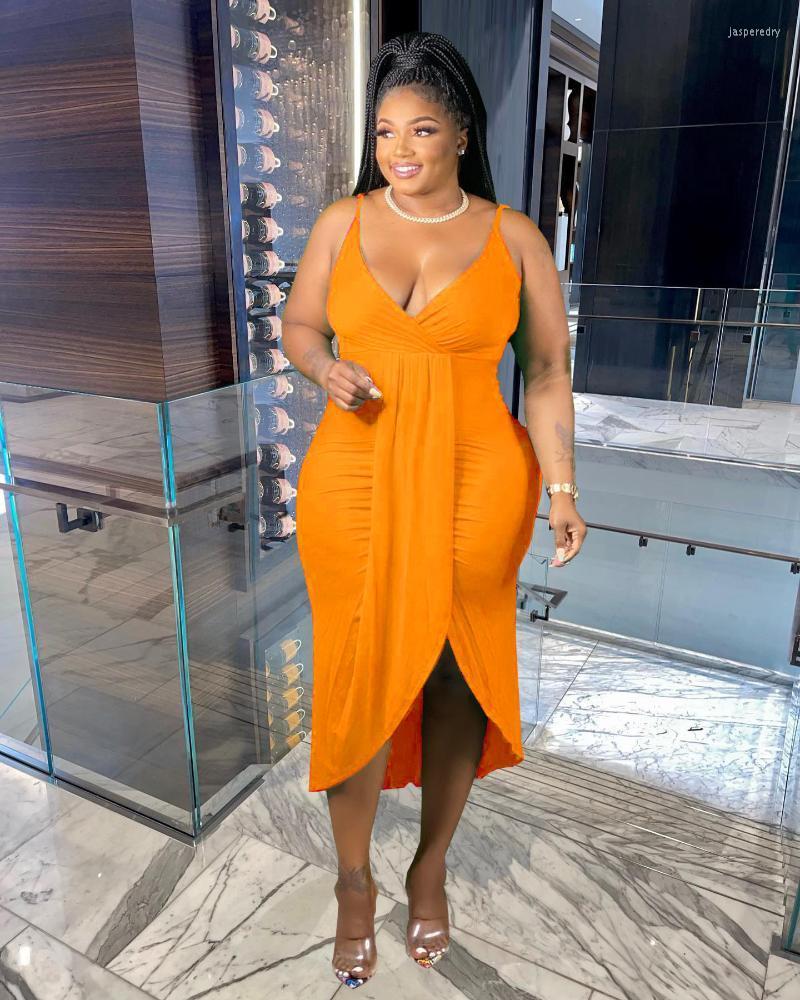 Plus Size Dresses Perl Irregular Sling Maxi Dress For Women Summer Outfit Deep V-neck Curved Long Skirt Sexy Party Club Wear 4XL 5XLPlus Jas, Yellow
Plus Size Dresses Perl Irregular Sling Maxi Dress For Women Summer Outfit Deep V-neck Curved Long Skirt Sexy Party Club Wear 4XL 5XLPlus Jas, Yellow