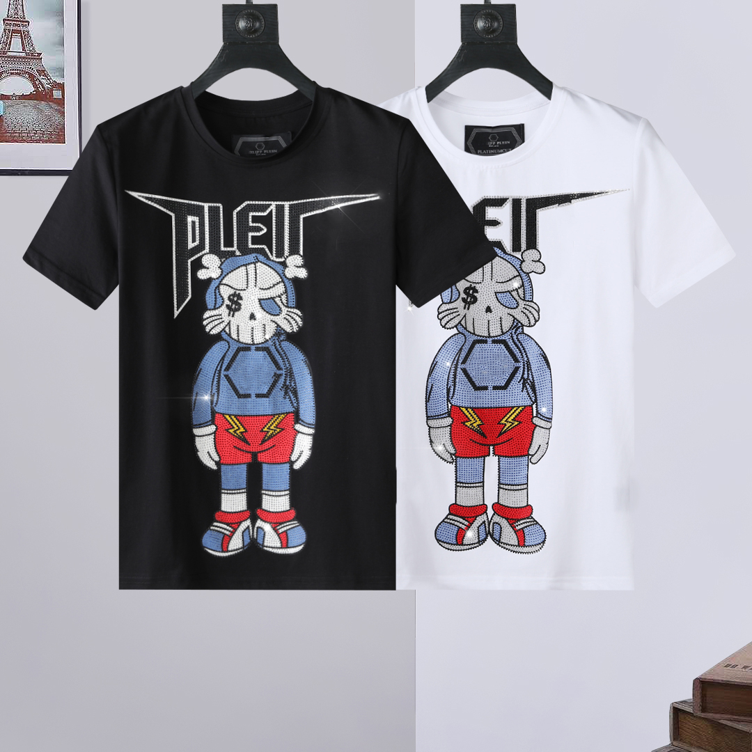 PP Fashion Men's Designer slim fit Casual rhinestone Short Sleeve Round Neck shirt tee Skulls Print Tops Streetwear collar Polos M-xxxL P732, White
PP Fashion Men's Designer slim fit Casual rhinestone Short Sleeve Round Neck shirt tee Skulls Print Tops Streetwear collar Polos M-xxxL P732, White