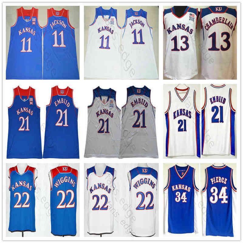 NCAA Kansas Jayhawks College Joel # Embiid Shirt Josh 11 Jackson Andrew 22 Wiggins Paul 34 Pierce Wilt 13 Chamberlain Basketball Jerseys, As picture
NCAA Kansas Jayhawks College Joel # Embiid Shirt Josh 11 Jackson Andrew 22 Wiggins Paul 34 Pierce Wilt 13 Chamberlain Basketball Jerseys, As picture