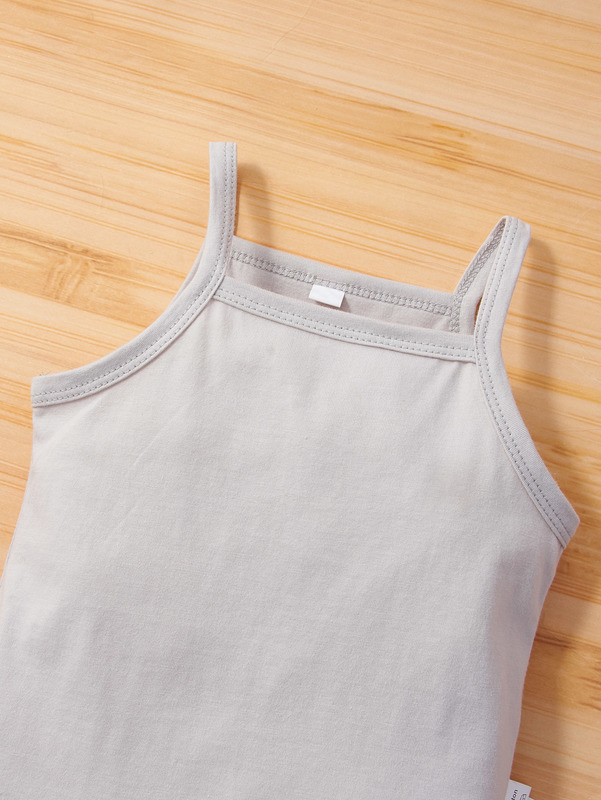 Sheen B Baby Girl 3-piece set plain suspender Jumpsuit SHE