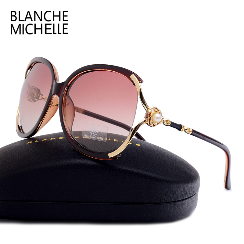 Blanche Michelle Women Sunglasses Polarized UV400 Brand Designer High Quality Gradient Sun Glasses Female oculos With Box 220407
