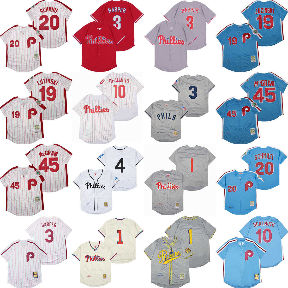 Throwback 1900 1910 1921 1938 Baseball 10 JT Realmuto Jersey Vintage 20 Mike Schmidt 45 Tug McGraw 1 Richie Ashburn 19 Greg Luzinski 1942 1945 1948 1950 1980 1983, 1938 retro
Throwback 1900 1910 1921 1938 Baseball 10 JT Realmuto Jersey Vintage 20 Mike Schmidt 45 Tug McGraw 1 Richie Ashburn 19 Greg Luzinski 1942 1945 1948 1950 1980 1983, 1938 retro