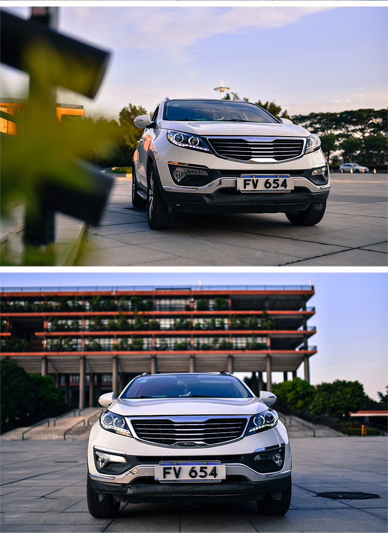 Car Head Lights For Kia Sportage LED Headlight 2011-2014 Front Lamp LED Daytime Turn Signal Headlights