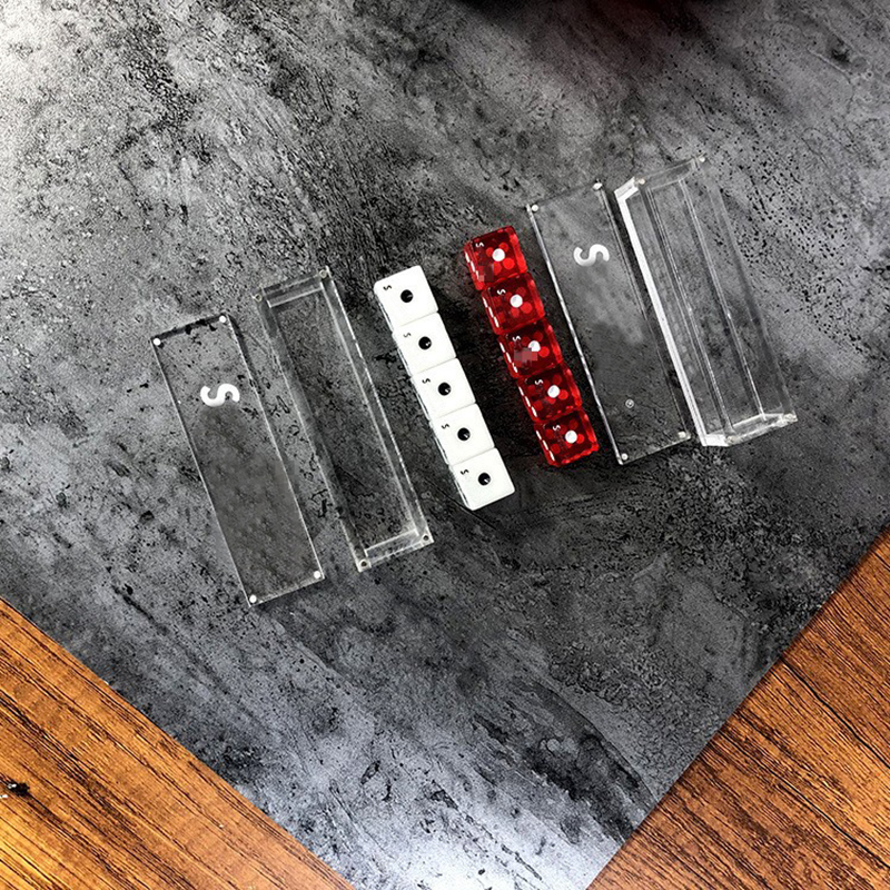 Outdoor game toy Acrylic Transparent 6 Sided Dice Clear Dices Crystal D6 Drinking Games Multi Game Fun Novelties