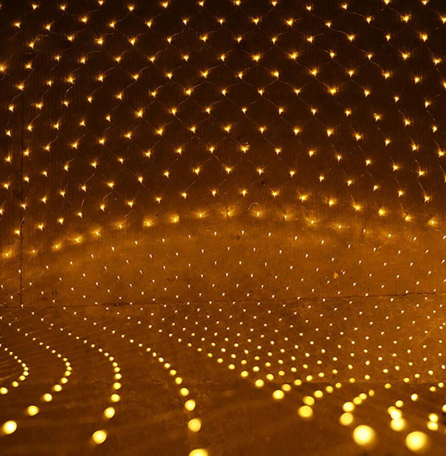 10M X8M LED Net Mesh Lights Christmas Window Curtain String Light Outdoor Fairy Light Garland for Wedding Holiday Decor