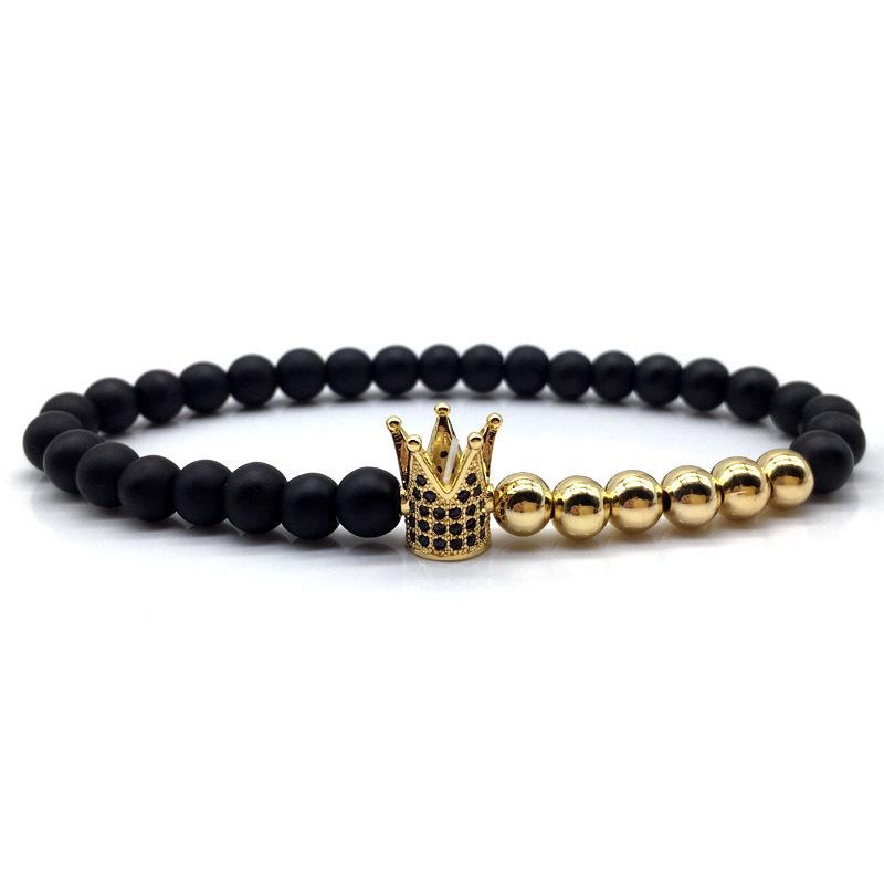 Beaded, Strands 2022 Vintage Crown Charm Bracelet Men Classic Pave Cubic Zirconia 8mm Matte Bead For Jewelry Gift
Beaded, Strands 2022 Vintage Crown Charm Bracelet Men Classic Pave Cubic Zirconia 8mm Matte Bead For Jewelry Gift
