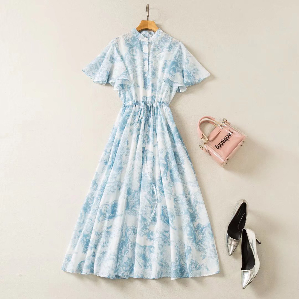 519 XXL 2022 Runway Dress Crew Neck Short Sleeve Empire Brand Same Style Dress Flora Print High Quality Womens Clothes AS, Customize
519 XXL 2022 Runway Dress Crew Neck Short Sleeve Empire Brand Same Style Dress Flora Print High Quality Womens Clothes AS, Customize