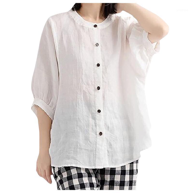 Women's Blouses & Shirts Short Sleeve Blouse And Tops Puffed Shirt Cotton Linen Button Front Loose Blusas Elegant Lady Work Daily Wear Camis, Black
Women's Blouses & Shirts Short Sleeve Blouse And Tops Puffed Shirt Cotton Linen Button Front Loose Blusas Elegant Lady Work Daily Wear Camis, Black