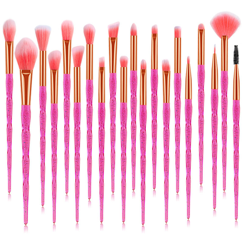 Makeup Brushs Set 20pcs Dia Fan Powder Foundation Brush Blush Blending Eyeshadow Lip Cosmetic Eye Make Up Brushes Kit Tool