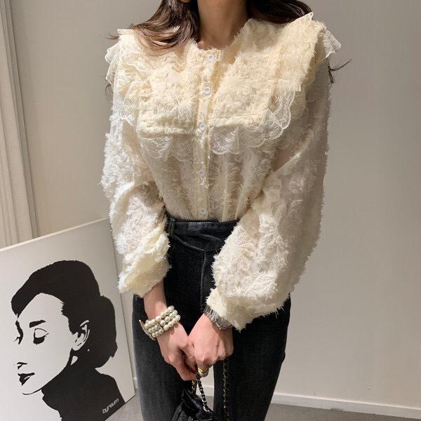 Women's Blouses & Shirts Fall Women Sweet Casual Loose Elegant Ruffles Blouse Korean Style Feminine Design Solid Fashion Gentle ShirtsWomen', Ivory
Women's Blouses & Shirts Fall Women Sweet Casual Loose Elegant Ruffles Blouse Korean Style Feminine Design Solid Fashion Gentle ShirtsWomen', Ivory
