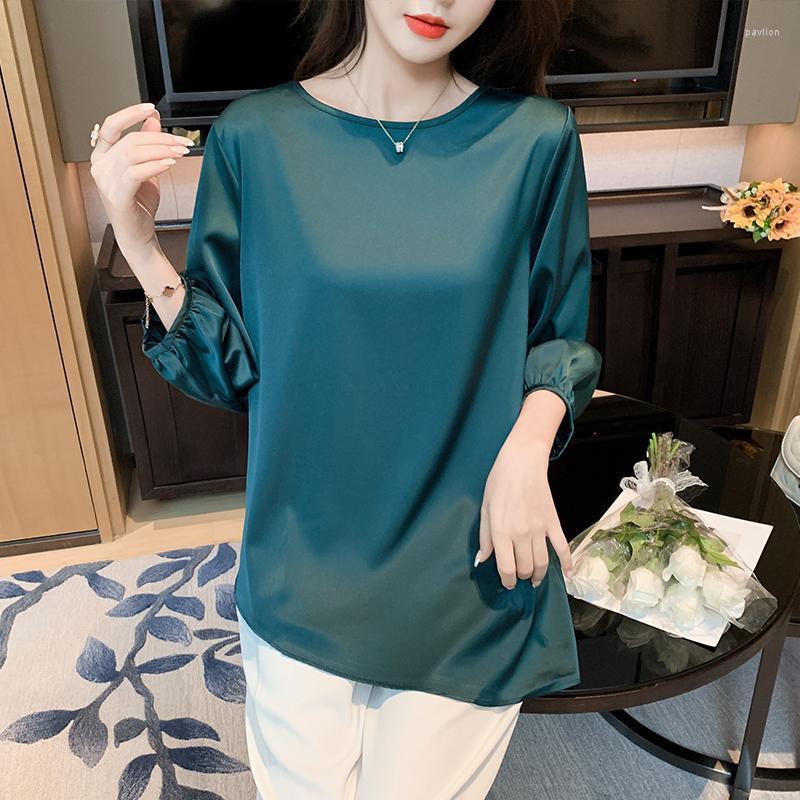 Women's Blouses & Shirts Cotton Loose Shirt Large Size Women's Blouse Summer Long Sleeve Casual Female Top Fashion 2022 Korean Style O-N, Dark green
Women's Blouses & Shirts Cotton Loose Shirt Large Size Women's Blouse Summer Long Sleeve Casual Female Top Fashion 2022 Korean Style O-N, Dark green
