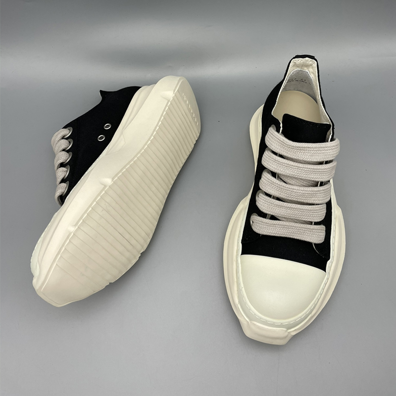 2022s High Street Rick Canvas Shoes Jumbo Shoeslace Solid Male Sneakers Lace-up Double Thick Bottom Owens Women's Sneakers 45UK, Black
2022s High Street Rick Canvas Shoes Jumbo Shoeslace Solid Male Sneakers Lace-up Double Thick Bottom Owens Women's Sneakers 45UK, Black