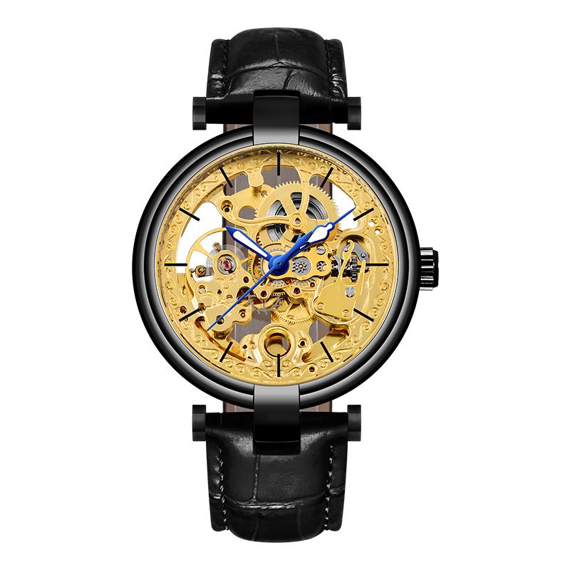 Wristwatches Forsining Skeleton Black Blue Pointer Genuine Leather Belt Automatic Watches For Men Transparent WatchWristwatches
Wristwatches Forsining Skeleton Black Blue Pointer Genuine Leather Belt Automatic Watches For Men Transparent WatchWristwatches