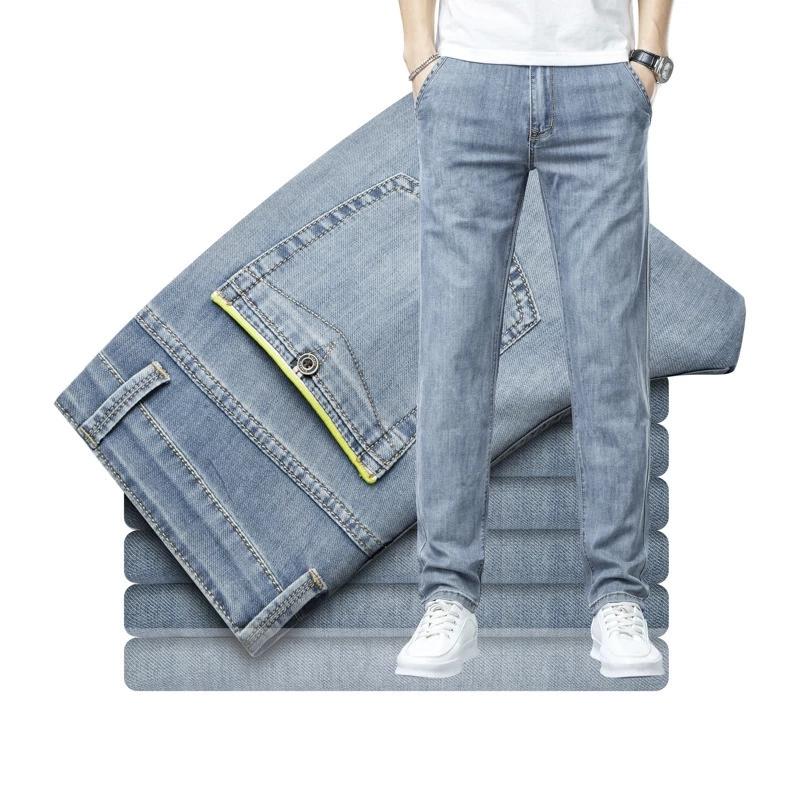 Men's Jeans Spring Summer Brand Slim Fit Straight Cotton Stretch Classic Business Casual Youth Lightweight Denim JeansMen's, 9862 blue
Men's Jeans Spring Summer Brand Slim Fit Straight Cotton Stretch Classic Business Casual Youth Lightweight Denim JeansMen's, 9862 blue