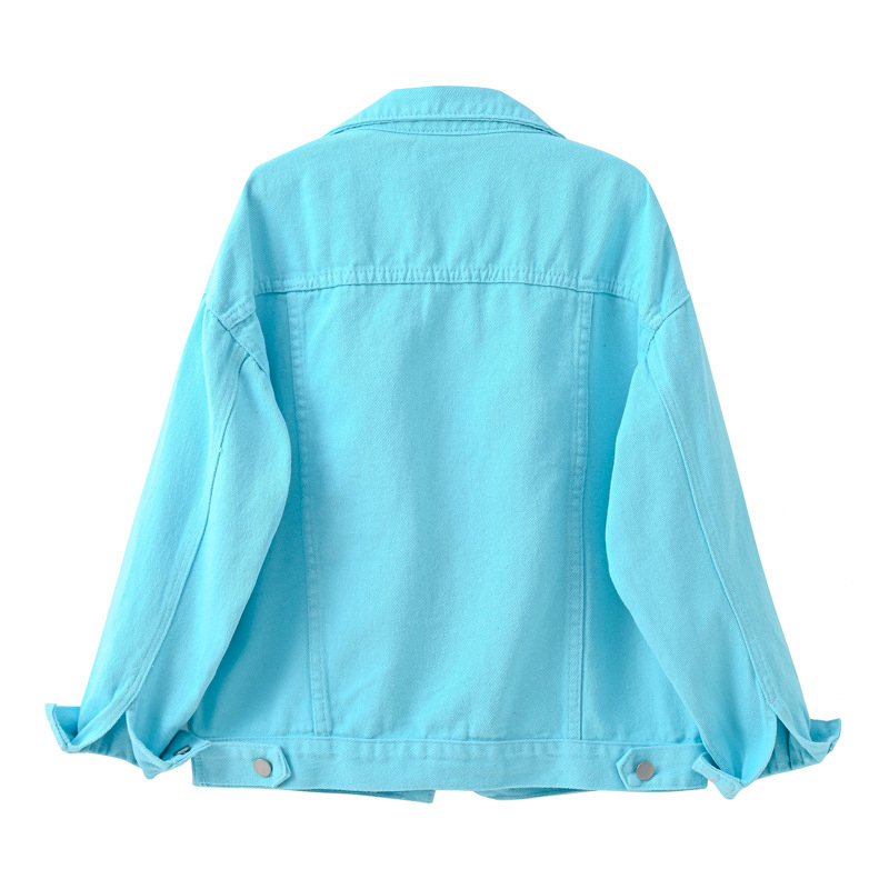 Spring Denim Jacket For Women Casual Tops Short Coat Female Solid Jean Jackets Fashion Cotton Loose Outerwear 220817wtt