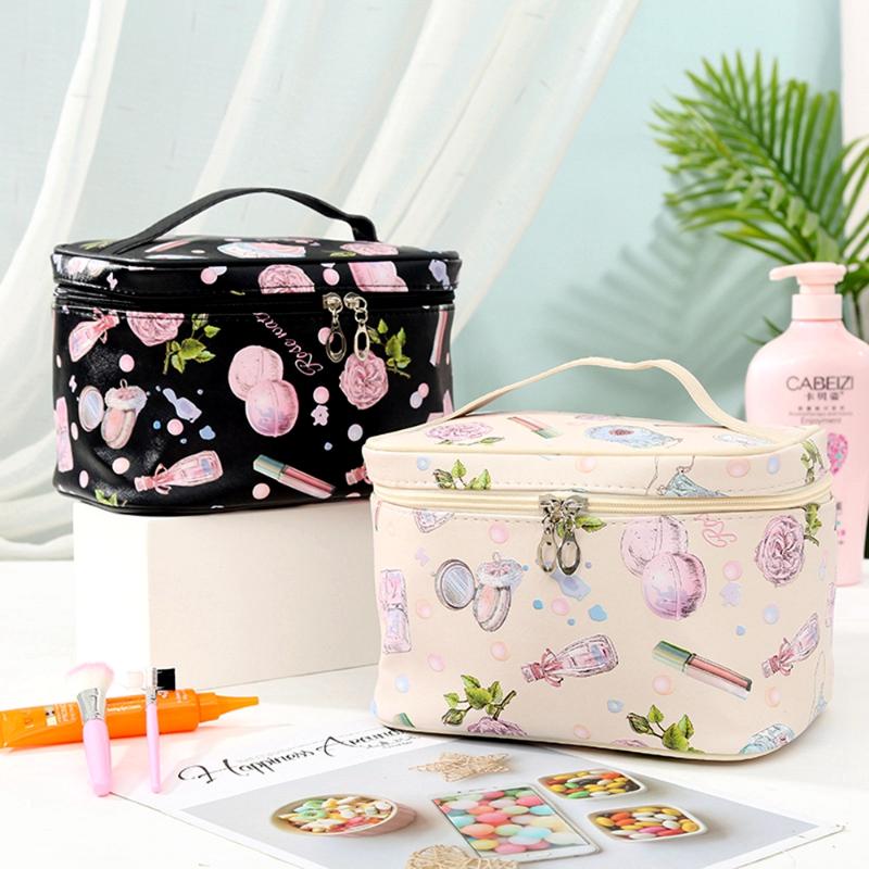 Cosmetic Bags & Cases Fashion Creative Perfume Printing Bag, Ladies Casual PU Makeup Case And Washing Storage Large Capacity, Beige
Cosmetic Bags & Cases Fashion Creative Perfume Printing Bag, Ladies Casual PU Makeup Case And Washing Storage Large Capacity, Beige