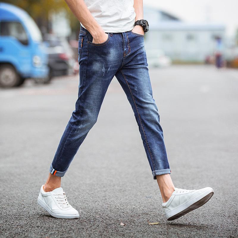 Men's Jeans Summer Korean Trend Pants Thin Section Men's Nine-point Tide Brand Slim Pencil Blue PantsMen's, M t817 blue
Men's Jeans Summer Korean Trend Pants Thin Section Men's Nine-point Tide Brand Slim Pencil Blue PantsMen's, M t817 blue