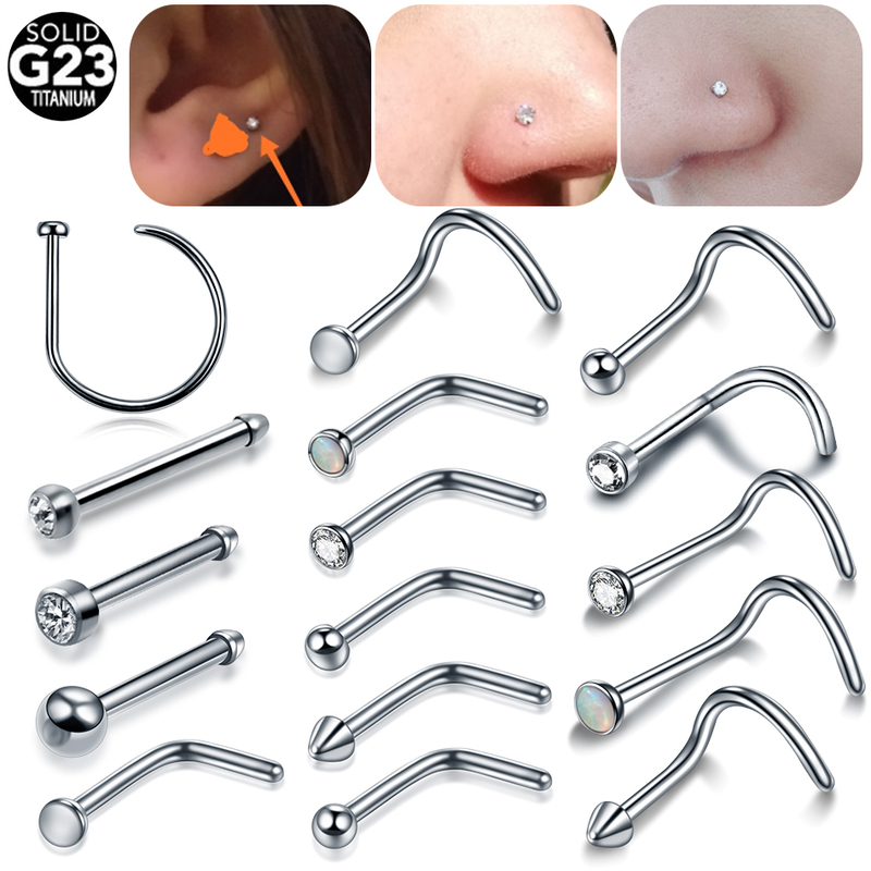 1PC G23 Nose Screw Stud Nostril Earring Piercings CZ Opal Twist Curve Bone Rings Body Jewelry 20G 220716
1PC G23 Nose Screw Stud Nostril Earring Piercings CZ Opal Twist Curve Bone Rings Body Jewelry 20G 220716