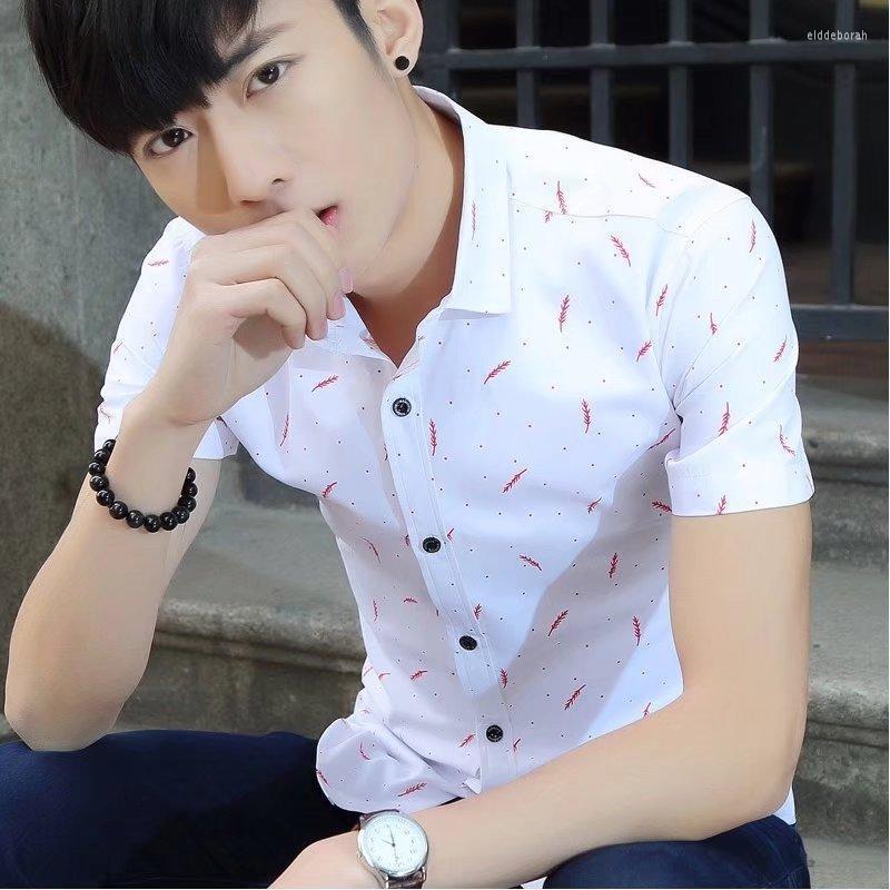 Men's Casual Shirts Summer Men's Turn-down Collar Short-sleeved Shirt Cotton Breathable Printing Feather Clothing -3XLMen's Eldd22, Pink
Men's Casual Shirts Summer Men's Turn-down Collar Short-sleeved Shirt Cotton Breathable Printing Feather Clothing -3XLMen's Eldd22, Pink