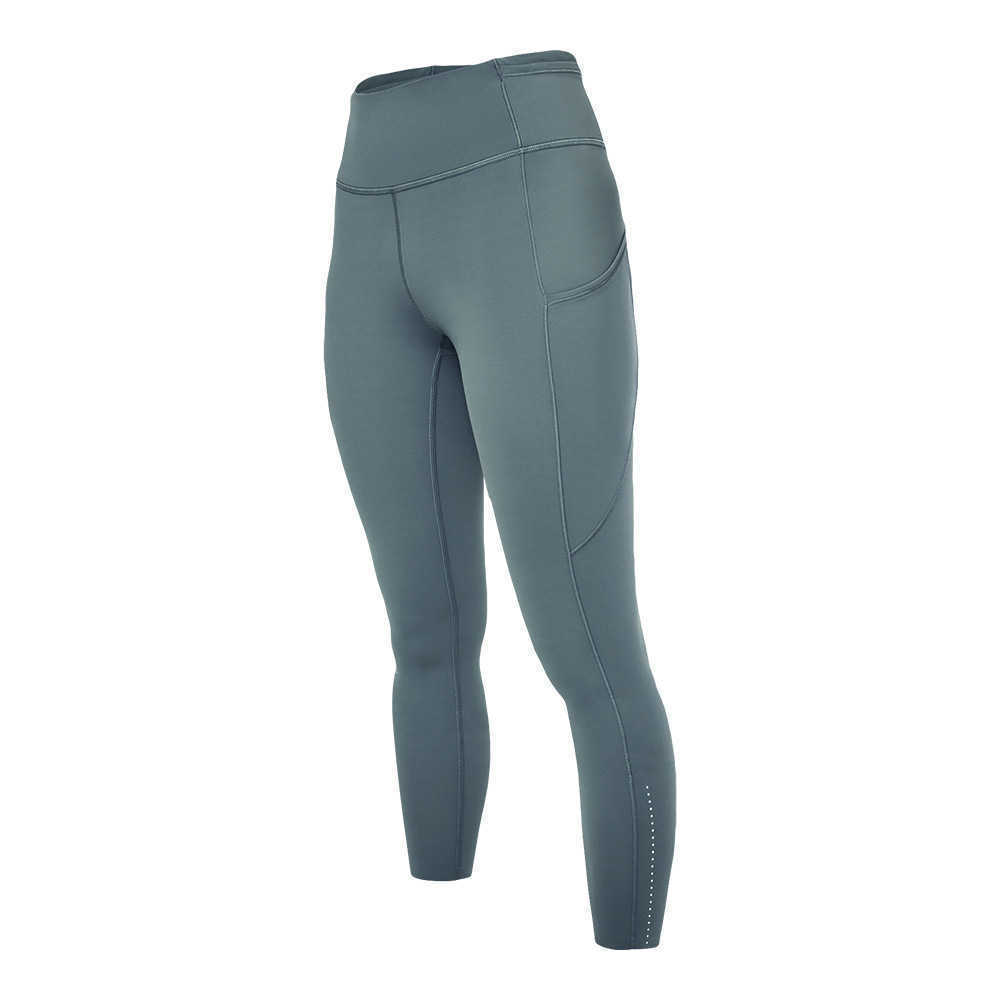 Fast Free Womens Sports High Waist Tights Yoga Pants Multi Pocket Night Running and Cycling Fitness Gym Leggings