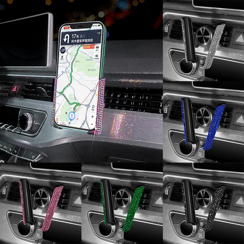 Car Organizer 1pc ABS Phone Holder Universal Vehicle Navigation Frame Auto Air Outlet Support Buckle Multi-function Rhinestone Stand
Car Organizer 1pc ABS Phone Holder Universal Vehicle Navigation Frame Auto Air Outlet Support Buckle Multi-function Rhinestone Stand