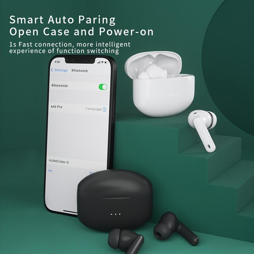 A40 Pro ANC TWS Noise Canceling Headphone Wireless Fone Bluetooth Support Transparency Mode Super Bass Sport Earbuds Headset299m, Black
A40 Pro ANC TWS Noise Canceling Headphone Wireless Fone Bluetooth Support Transparency Mode Super Bass Sport Earbuds Headset299m, Black