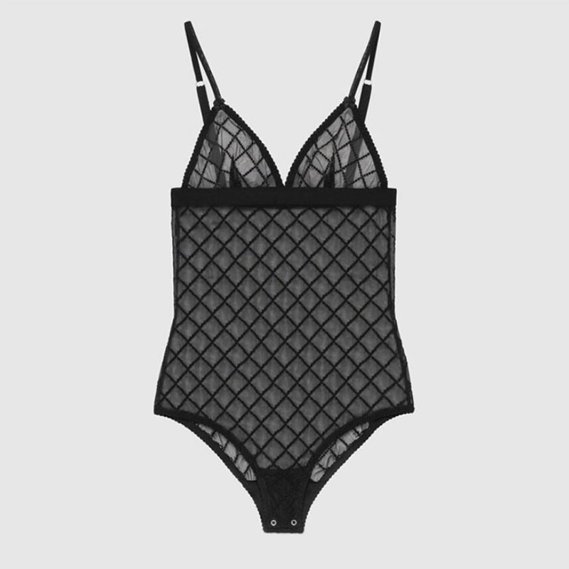 Home Mesh Jumpsuits Clothing Fashion Black Lace Bodysuit for Women Classic Double Letter Jacquard Romper
Home Mesh Jumpsuits Clothing Fashion Black Lace Bodysuit for Women Classic Double Letter Jacquard Romper