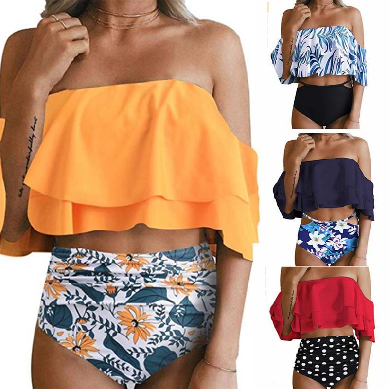 Women' Swimwear Summer Swimming Suit Sexy High Waist Swimsuit Bikini Set Beach Wear Print Bikinis Women Plus Size Woman Clothes Badpak, Pink
Women' Swimwear Summer Swimming Suit Sexy High Waist Swimsuit Bikini Set Beach Wear Print Bikinis Women Plus Size Woman Clothes Badpak, Pink