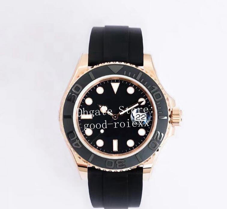 42mm Men's Watches Men 40mm Watch Automatic Cal.3235 Eta Yellow Gold 904L Steel Black Dial Rubber Strap EW 226659 Dive EWF 28800 vph/Hz platinum226658 Wristwatches, Box
