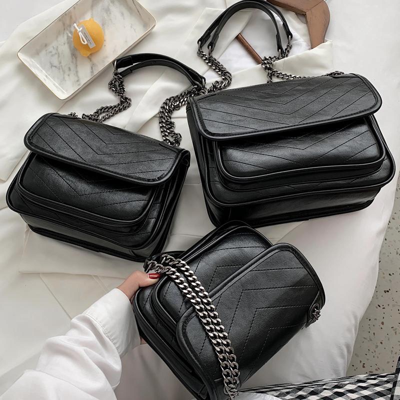 luxury designer niki shoulder bag waxy leather postman handbag MINI bags crinkled women cross body bag Satchel lady vintage Handbags folds fashion classic Stripes, Black-silver
luxury designer niki shoulder bag waxy leather postman handbag MINI bags crinkled women cross body bag Satchel lady vintage Handbags folds fashion classic Stripes, Black-silver