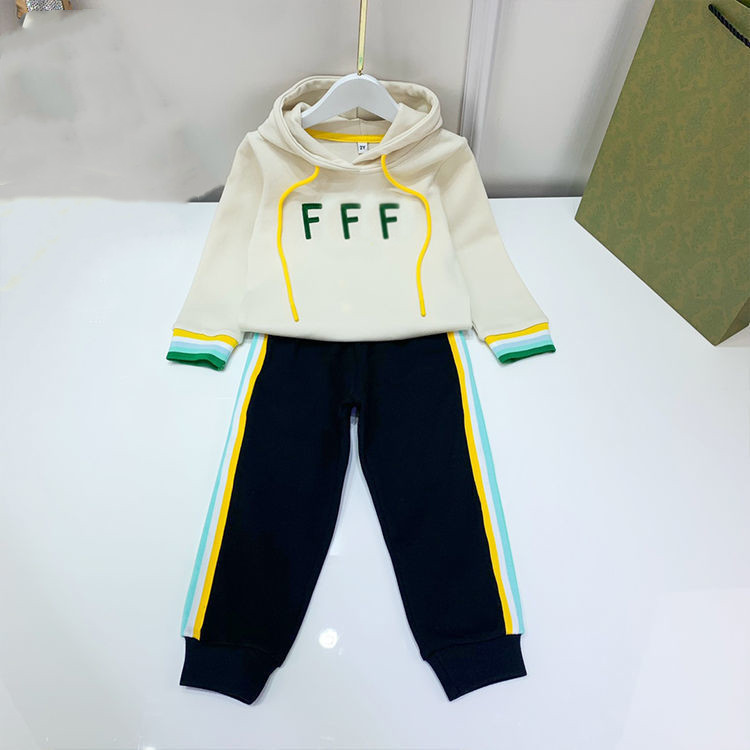 Baby Sets Kid Designer Clothe Two-piece Round Neck Pullover Hooded New Tracksuits Sports Suit