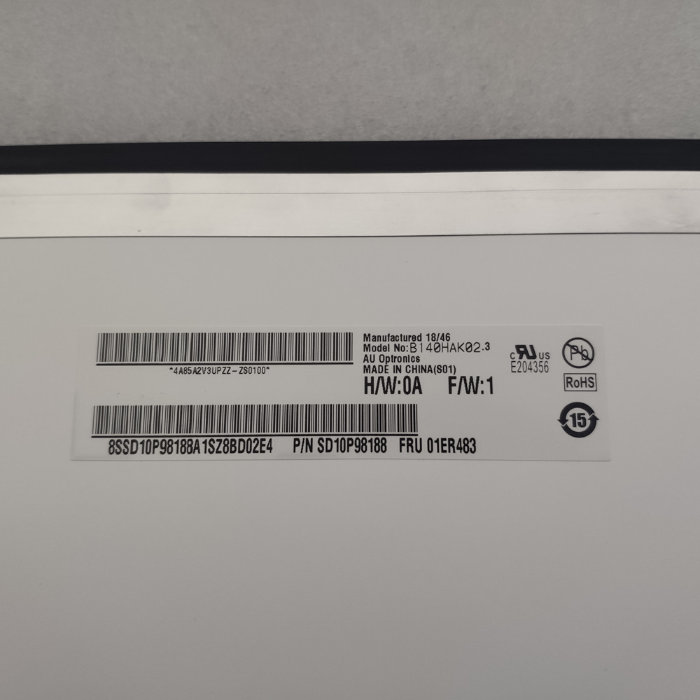 Laptop Screens 14.0" Slim FHD IPS On-Cell LCD Display Touch Screen B140HAK02.3 01ER483 For Lenovo Thinkpad X1 Carbon 6th 7th Gen
Laptop Screens 14.0" Slim FHD IPS On-Cell LCD Display Touch Screen B140HAK02.3 01ER483 For Lenovo Thinkpad X1 Carbon 6th 7th Gen