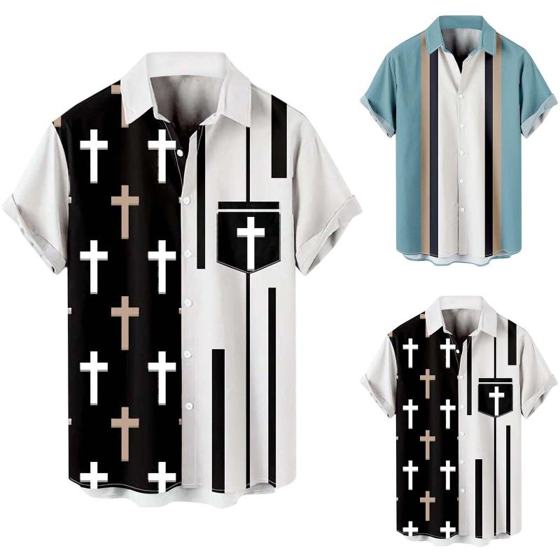 Men' Casual Shirts Summer Blouse Male Hawaii Loose Print Shirt Turn Down Collar Short Sleeve Men CasualMen, Black
Men' Casual Shirts Summer Blouse Male Hawaii Loose Print Shirt Turn Down Collar Short Sleeve Men CasualMen, Black