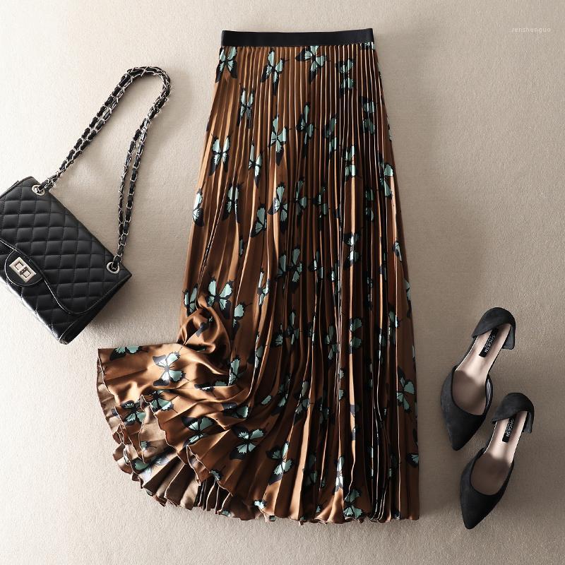 Skirts Women High Quality Desigher Fashion Butterfly Print Skirt Summer 2022 Korean Female Elastic Waist High-end Long Pleated
Skirts Women High Quality Desigher Fashion Butterfly Print Skirt Summer 2022 Korean Female Elastic Waist High-end Long Pleated