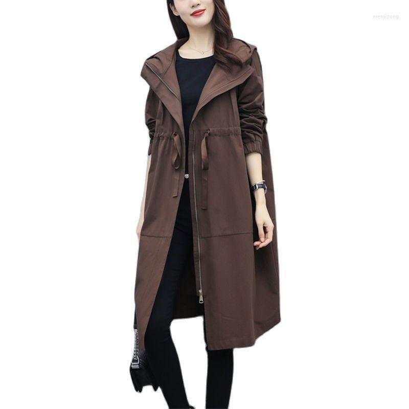 Women's Trench Coats Women Windbreaker 2022 Autumn Winter Hooded Long Coat Female No Velvet /Plus Casual Overwear Plus Size D, Brown lining
Women's Trench Coats Women Windbreaker 2022 Autumn Winter Hooded Long Coat Female No Velvet /Plus Casual Overwear Plus Size D, Brown lining