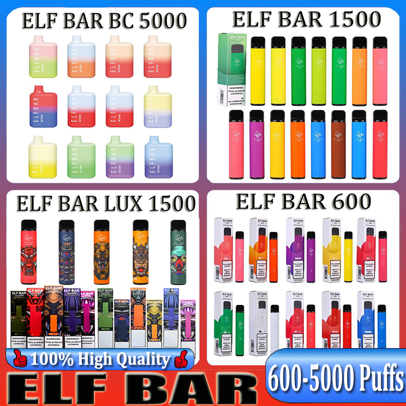 Elf Bar lux 1500 600 Puffs Disposable Electronic Cigarettes Device Vape Pod 850mAh Battery disposables 2% and 5% Strength available geek BC 5000 Puff
Elf Bar lux 1500 600 Puffs Disposable Electronic Cigarettes Device Vape Pod 850mAh Battery disposables 2% and 5% Strength available geek BC 5000 Puff